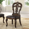 Furniture of America Leovanni Dark Brown Traditional Side Chair (2/Ctn) Model FM31003DB-SC-2PK