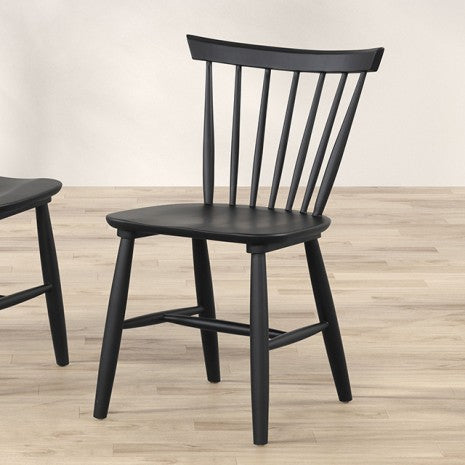 Furniture of America Beale Black Mid-Century Modern Dining Chair (2/Ctn) Model FM3100BK-SC-2PK