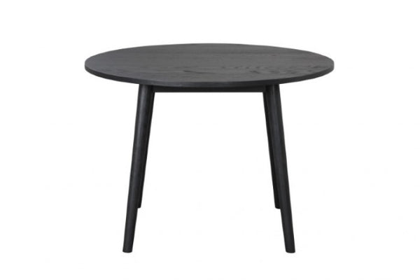 Furniture of America Yate Black Mid-Century Modern Round Dining Table Model FM3102BK-RT