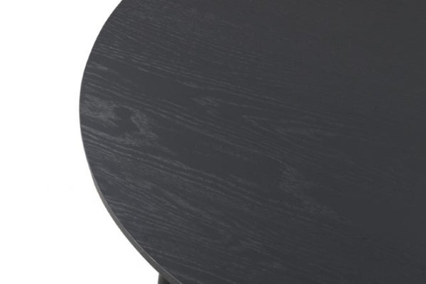 Furniture of America Yate Black Mid-Century Modern Round Dining Table Model FM3102BK-RT