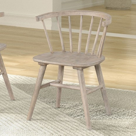 Furniture of America Yate Natural Oak Mid-Century Modern Dining Chair Model FM3102NT-SC-2PK