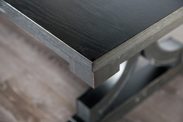 Furniture of America Gosport Black Transitional Dining Table Model FM3200BK-T