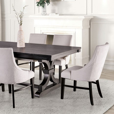 Furniture of America Gosport Black Transitional Dining Table Model FM3200BK-T