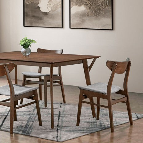 Furniture of America Skien Walnut Mid-Century Modern Dining Table Model FM3210WN-T