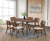 Furniture of America Narvik Walnut Mid-Century Modern Dining Table Model FM3212WN-T-TABLE