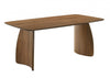 Furniture of America Alnwick Walnut/Beige Mid-Century Modern Dining Table Model FM3217WN-T-TABLE