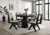 Furniture of America Tottenham Black Contemporary 48" Round Dining Table Model FM3222BK-RT-48-TABLE