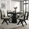 Furniture of America Tottenham Black Contemporary 48" Round Dining Table Model FM3222BK-RT-48-TABLE