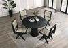 Furniture of America Tottenham Black Contemporary 48" Round Dining Table Model FM3222BK-RT-48-TABLE