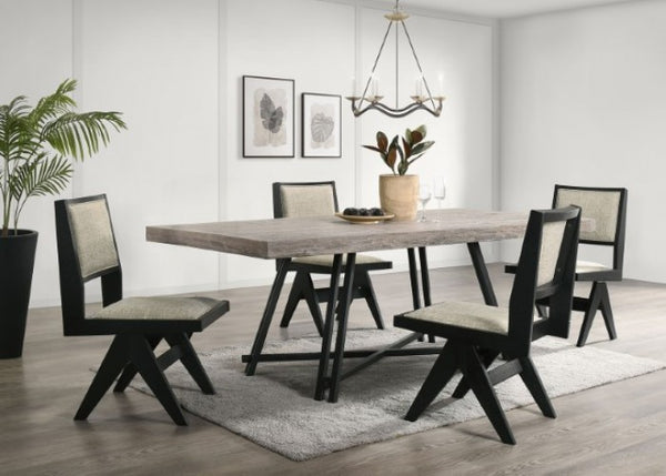 Furniture of America Tottenham Black Contemporary Table Model FM3222BK-T