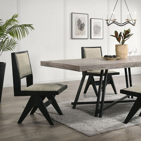 Furniture of America Tottenham Black Contemporary Table Model FM3222BK-T