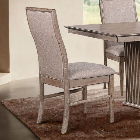 Furniture of America Ellesmere Natural Ash Modern Contemporary Side Chair (2/Ctn) Model FM3230NT-SC-2PK
