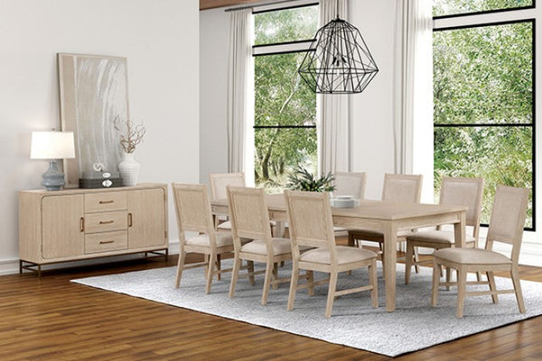 Furniture of America Sandnes Light Oak Transitional Dining Chair (2/Ctn) Model FM3369AK-SC-2PK
