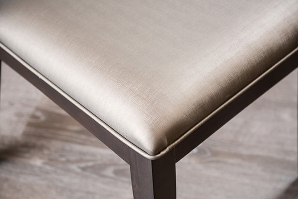 Furniture of America Hinwitz Espresso/Dark Gray Transitional Side Chair (2/Ctn) Model FM3399ES-SC-2PK