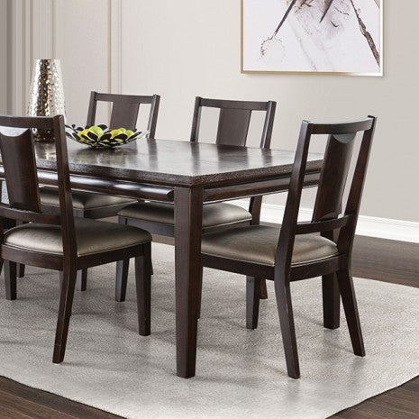 Furniture of America Hinwitz Espresso Transitional Dining Table Model FM3399ES-T