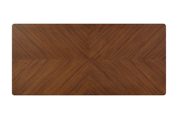 Furniture of America Hepburne Walnut Mid-Century Modern Dining Table Model FM34000WN-T