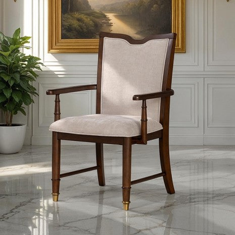Furniture of America Westerham Dark Cherry Transitional Arm Chair (2/Ctn) Model FM34001CH-AC-2PK