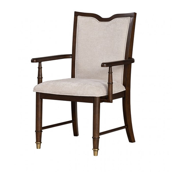 Furniture of America Westerham Dark Cherry Transitional Arm Chair (2/Ctn) Model FM34001CH-AC-2PK
