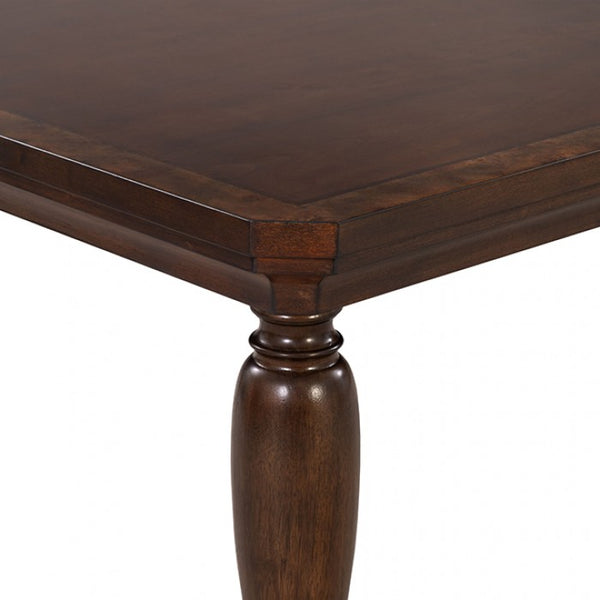 Furniture of America Westerham Dark Cherry Transitional Dining Table W/ 18" Leaf Model FM34001CH-T