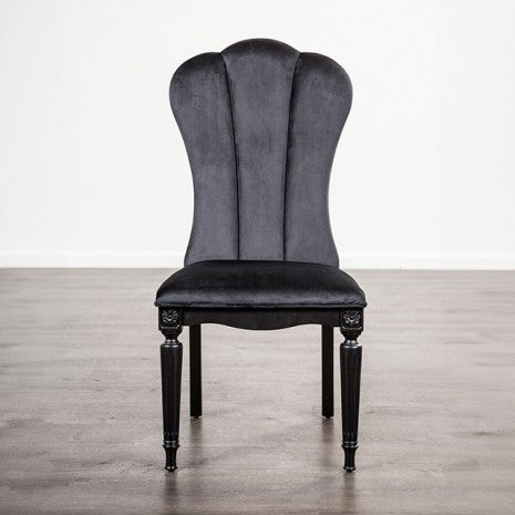 Furniture of America Melodi Parc Black Glam Side Chair (2/Ctn) Model FM3416BK-SC-2PK