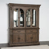 Furniture of America Seven Oaks Weathered Oak Traditional Hutch & Buffet Model FM3418AK-HB-SET