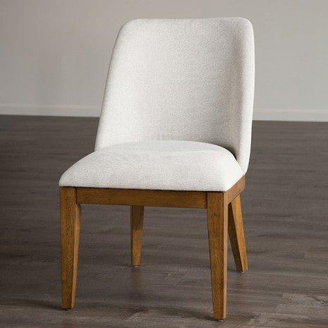 Furniture of America Mandal Chestnut/White Transitional Side Chair (2/Ctn) Model FM3421WH-SC-2PK