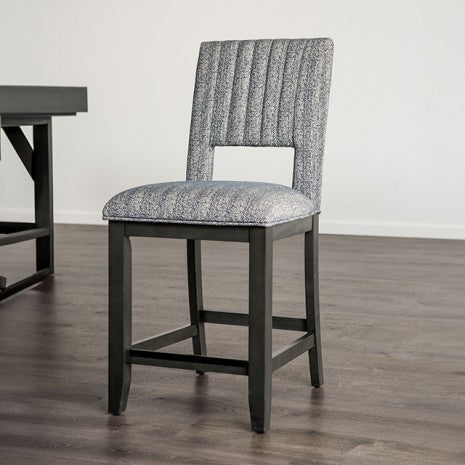 Furniture of America Potton Blue Gray Transitional Counter Ht. Chair (2/Ctn) Model FM3425BL-PC-2PK