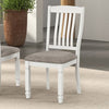 Furniture of America Pendola Rustic White Rustic Farmhouse Side Chair (2/Ctn) Model FM3427WH-SC-2PK