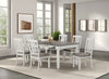 Furniture of America Pendola Rustic White Rustic Farmhouse Dining Table Model FM3427WH-T
