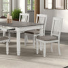 Furniture of America Pendola Rustic White Rustic Farmhouse Dining Table Model FM3427WH-T