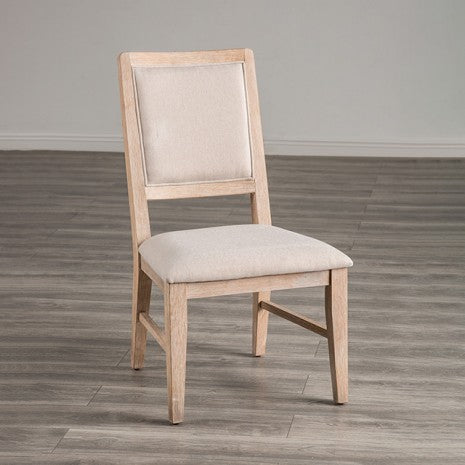 Furniture of America Orbetello Distressed Natural Transitional Side Chair (2/Ctn) Model FM3601NT-SC-2PK