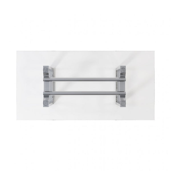 Furniture of America Silvestri Chrome Contemporary Dining Table Model FM37000SV-T-TABLE