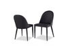 Furniture of America Lenvik Black/White Contemporary Side Chair (2/Ctn) Model FM3700BK-SC-2PK