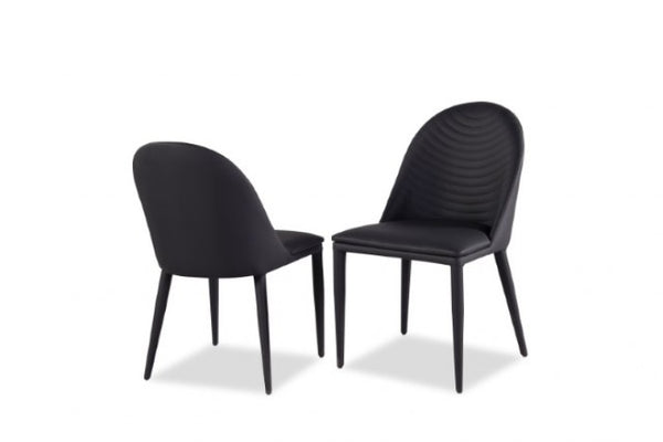 Furniture of America Lenvik Black/White Contemporary Side Chair (2/Ctn) Model FM3700BK-SC-2PK