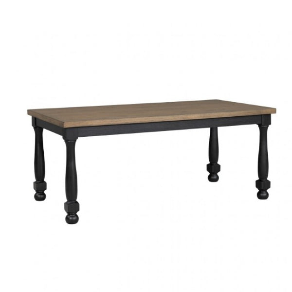 Furniture of America Neue Mills Black Modern Farmhouse Rect. Dining Table Model FM39009BK-T