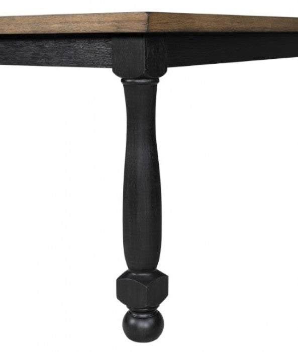 Furniture of America Neue Mills Black Modern Farmhouse Rect. Dining Table Model FM39009BK-T