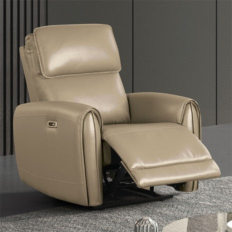 Furniture of America Schlieren Beige Contemporary Power Recliner Model FM6012BG-CH-PM