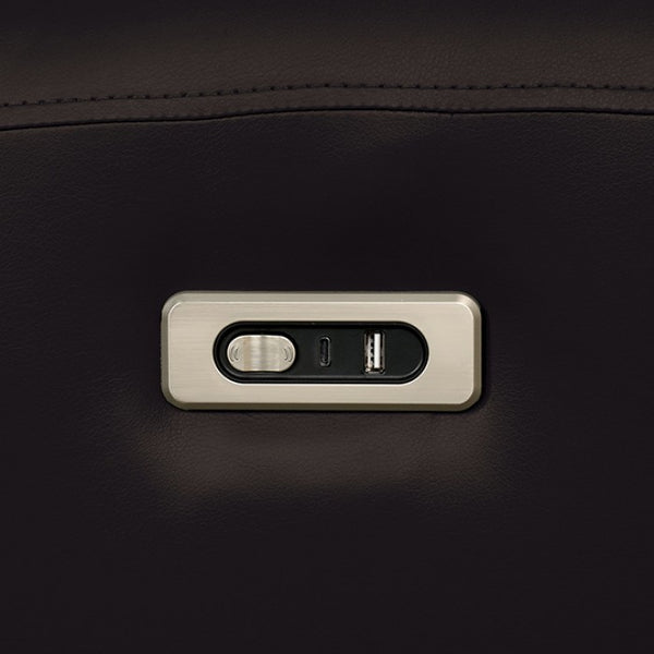 Furniture of America Schlieren Black Contemporary Power Recliner Model FM6012BK-CH-PM