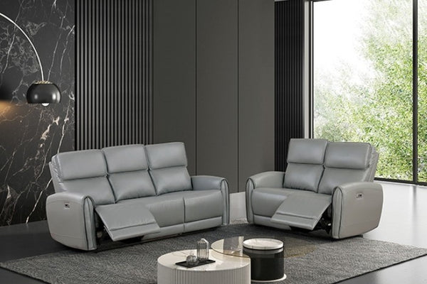 Furniture of America Schlieren Gray Contemporary Power Recliner Model FM6012GY-CH-PM