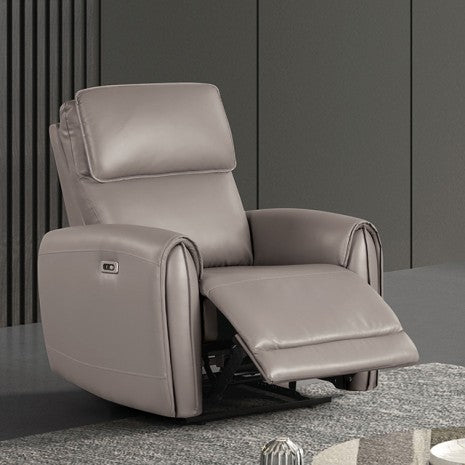 Furniture of America Schlieren Light Brown Contemporary Power Recliner Model FM6012LB-CH-PM