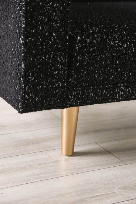 Furniture of America Elverum Black Contemporary Chair Model FM61000BK-CH