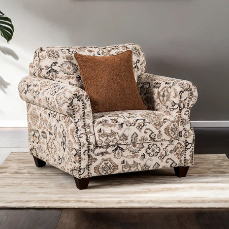 Furniture of America Buckhurst Taupe Transitional Accent Chair Model FM61110TP-CH-PT