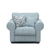 Furniture of America Queensbury Teal Transitional Accent Chair Model FM61113TL-CH-PT