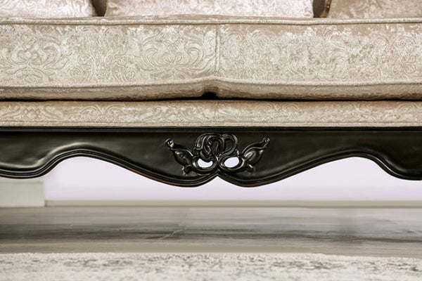 Furniture of America Acapulco Black/Off-White Traditional Chair Model FM65001ES-CH