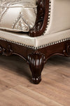 Furniture of America Veracruz Dark Cherry/Beige Traditional Chair Model FM65002BG-CH