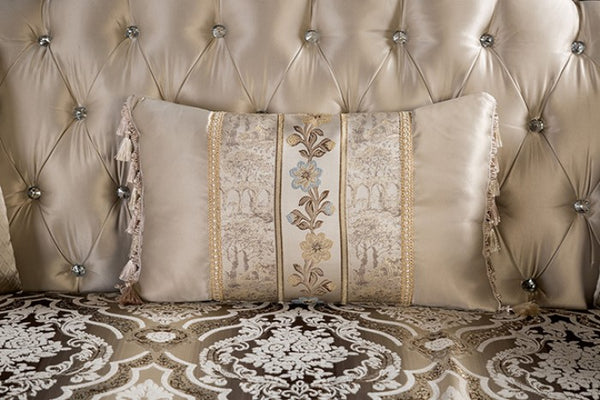 Furniture of America Palencia Dark Cherry/Beige Traditional Chair Model FM65005BG-CH