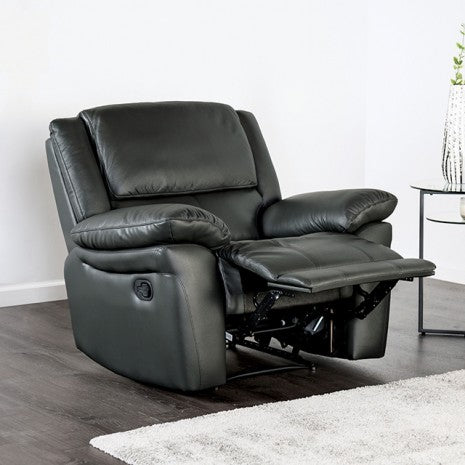 Furniture of America Glarus Black Transitional Recliner Chair Model FM69003BK-CH-M
