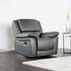 Furniture of America Glarus Dark Gray Transitional Recliner Chair Model FM69003DG-CH-M