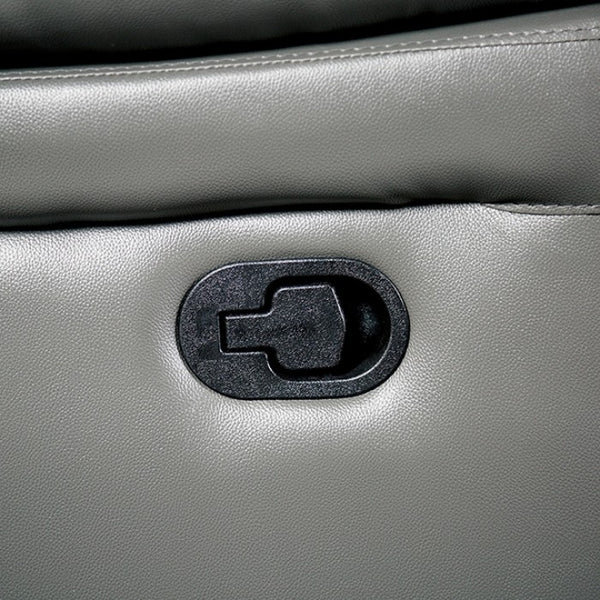 Furniture of America Glarus Dark Gray Transitional Recliner Chair Model FM69003DG-CH-M