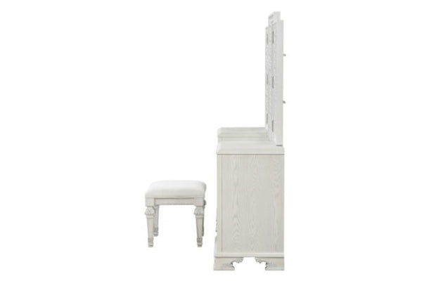 Furniture of America Stella Mia Creamy White Traditional Vanity Set Model FM70000WH-V-SET